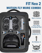 PEKREWS Expandable DJI Neo 2 Travel Case and Backpack