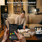 Moman 60W RGBCW COB Video Light with Built-in Battery