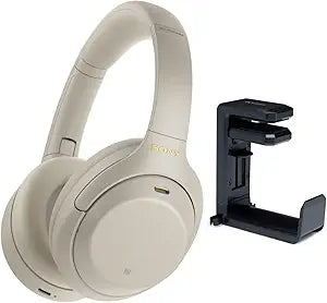Sony WH-1000XM4 Silver Wireless Noise Canceling Headphones Bundle