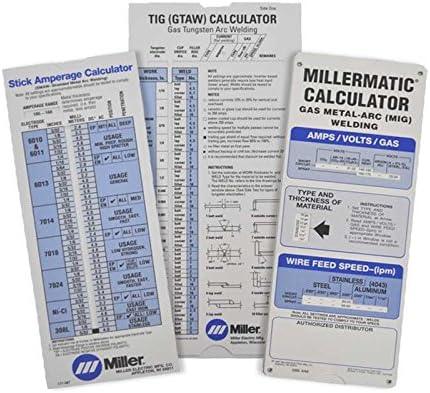 Miller 043125 MIG TIG Stick Welding Calculator 3-Pack — main product image