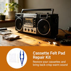 Ashanyi Cassette Tape Repair Kit with Pure Wool Felt Pads