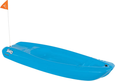 Pelican Solo Youth Kayak: 6ft Sit-on-Top Kids Kayak with Flag