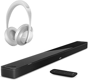 Bose Soundbar 900 - Black + Headphones 700 - Luxe Silver