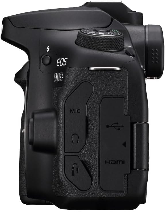 Canon 3616C002 EOS 90D DSLR Camera Body: 4K, Wi-Fi