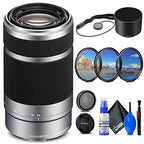 Sony E 55-210mm OSS Lens (SEL55210) with Filter Kit (Renewed)