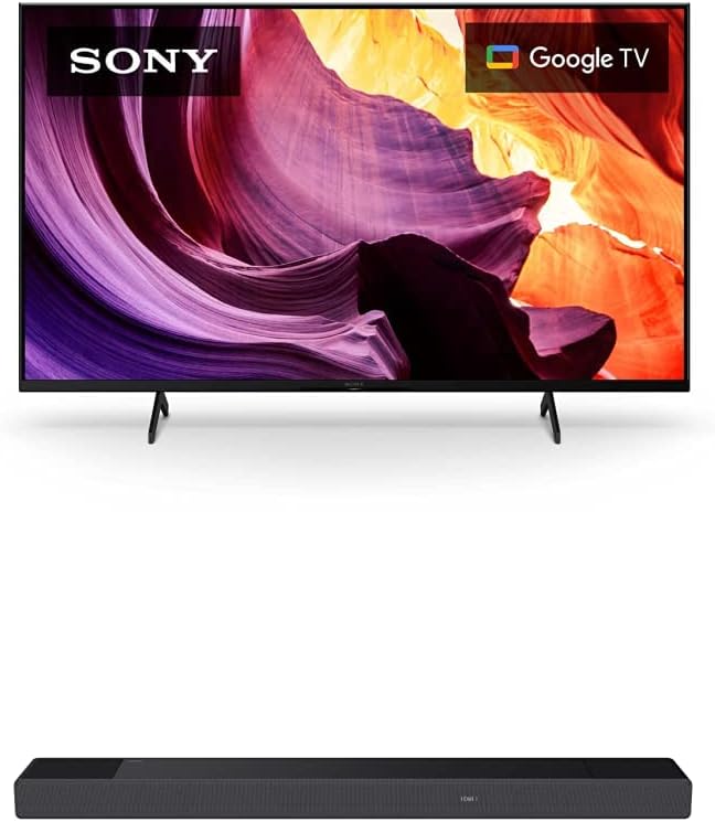 Sony X80K Series 50" 4K TV with HT-A7000 Sound Bar
