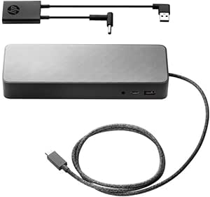 HP USB-C Universal Dock with 4.5mm Adapter (Renewed)