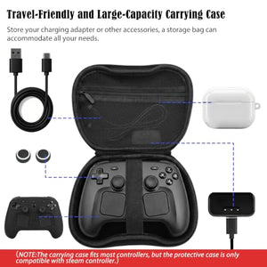 JDGPOKOO 4-in-1 Steam Controller 2026 Case and Grip Kit