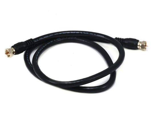 Monoprice 103030 RG6 Quad Shield CL2 Coaxial Cable 3ft