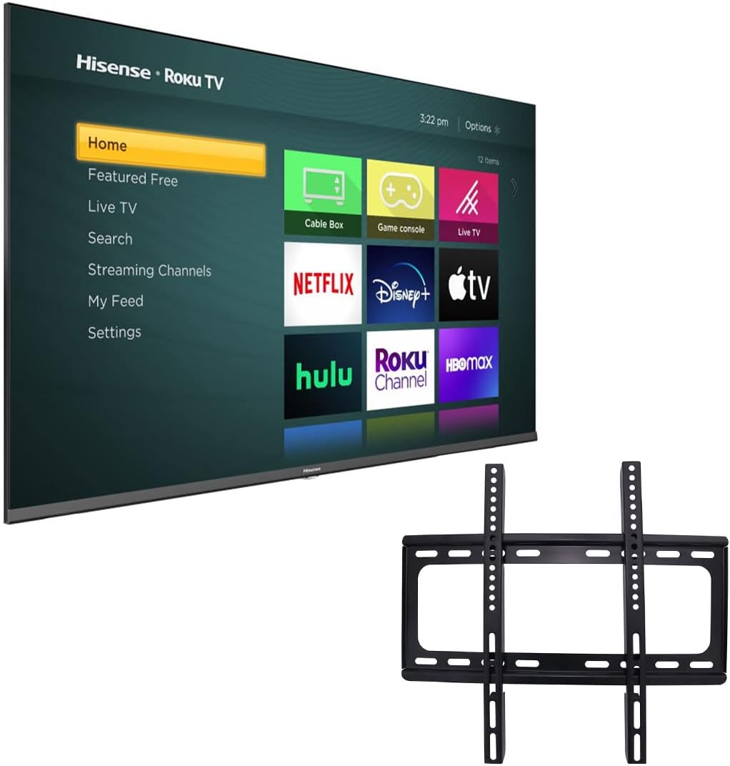 Hisense 32H4030F3 32-Inch Smart LED TV with Wall Mount, Renewed