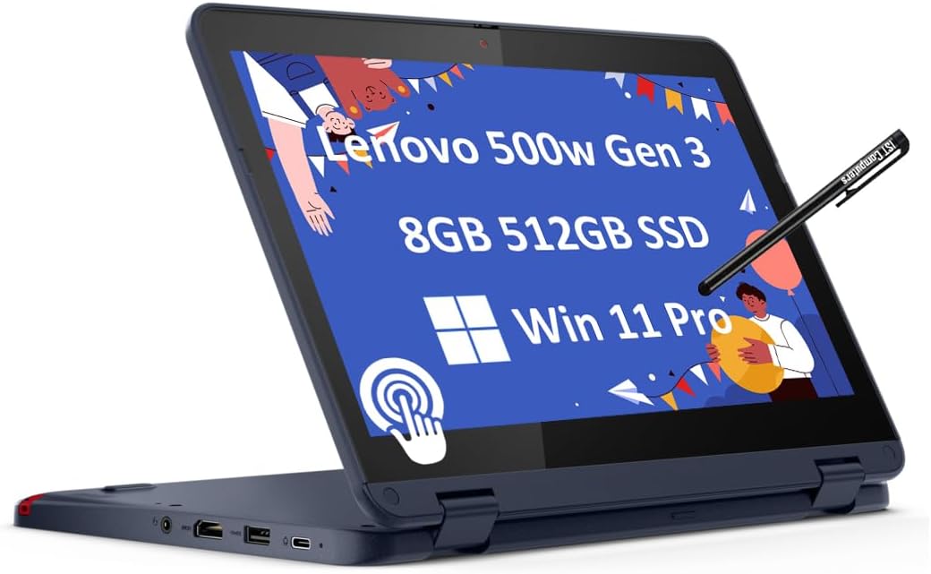 Lenovo 500w Gen 3 Yoga Touchscreen Laptop Student Edition