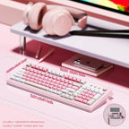 AULA S99 Wireless Pink Gaming Keyboard with Number Pad