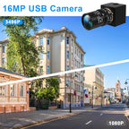 Hotpet 16MP USB Camera with Manual Varifocus Lens