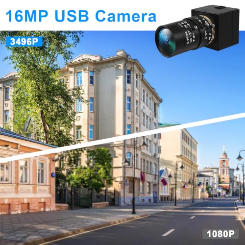 Hotpet 16MP USB Camera with Manual Varifocus Lens — main product image