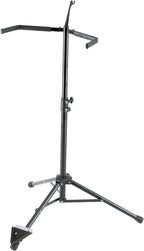 K&M 14100 Double Bass Stand - Adjustable Height Black