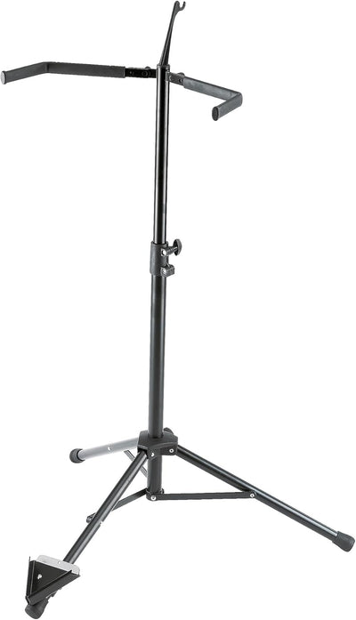 K&M 14100 Double Bass Stand - Adjustable Height Black