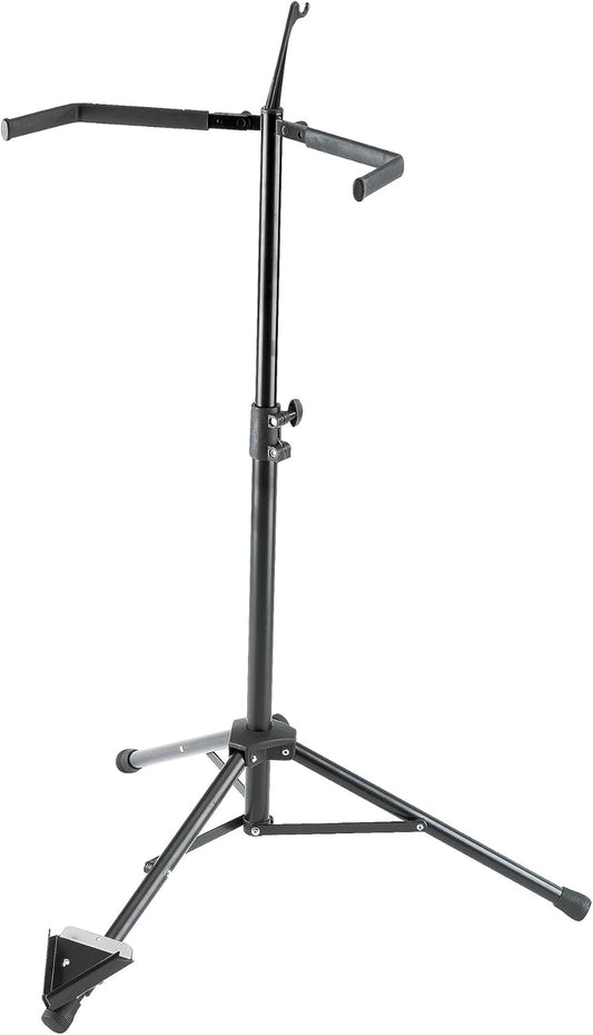 K&M 14100 Double Bass Stand - Adjustable Height Black