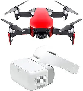 DJI Mavic Air Fly More Combo - Flame Red Drone with Goggles