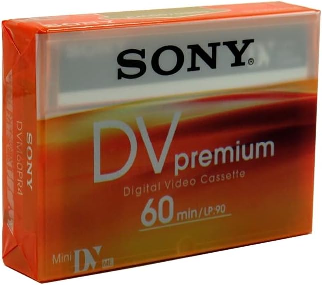 Sony 4332073682 DVM60PRL Premium MiniDV Cassette Tape