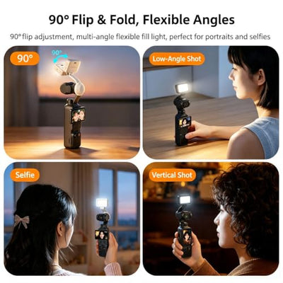 Tuvzylory Magnetic Rechargeable LED Fill Light for DJI Osmo Pocket 4