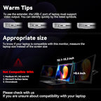 Ladomi Triple Portable Laptop Monitor Extender