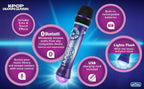 eKids KPop Demon Hunters Bluetooth Karaoke Microphone for Kids