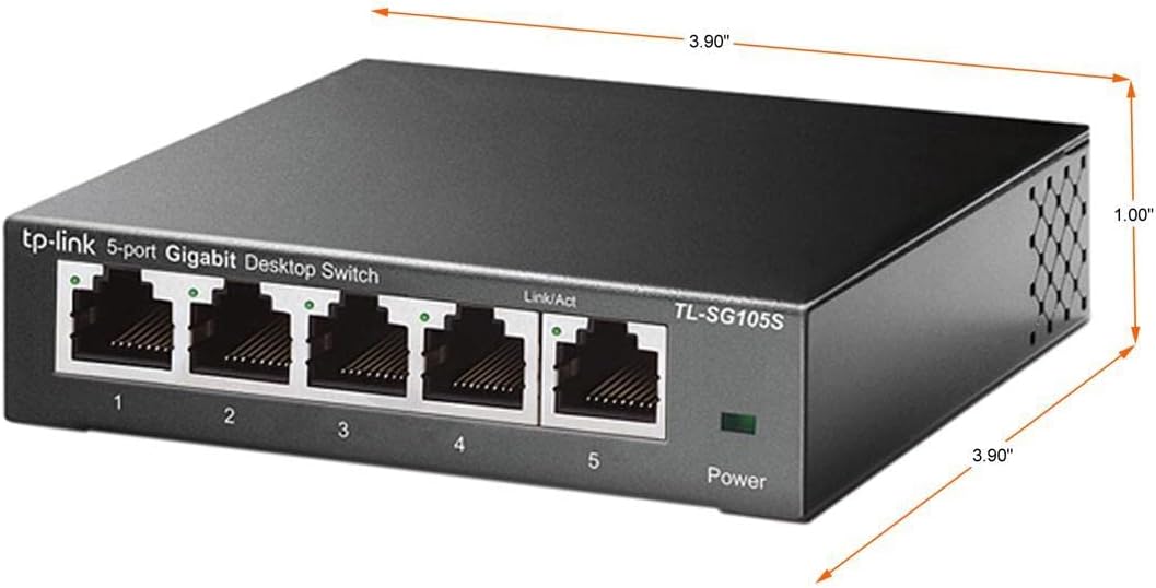 TP-Link TL-SG105S 5-Port Gigabit Ethernet Switch