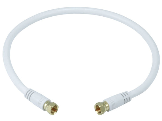 Monoprice 105360 RG6 Quad Shield Coaxial Cable 1.5ft