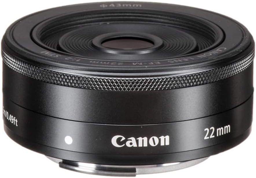 Canon 5985B002-cr EF-M 22mm f/2 STM Lens - Renewed