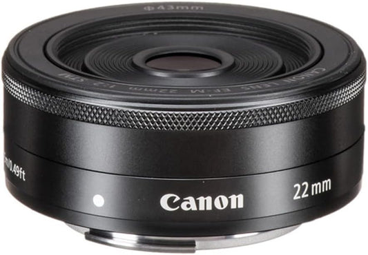 Canon 5985B002-cr EF-M 22mm f/2 STM Lens - Renewed