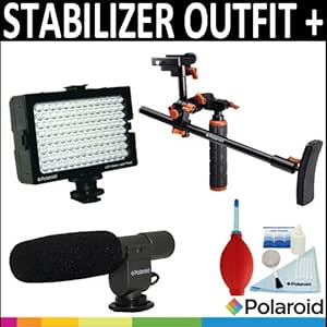 Polaroid Camera Video Stabilizer, Microphone, LED Light & Kit