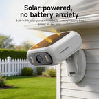 CINMOORE Solar-Powered Wireless Outdoor Security Camera