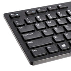 Amazon Basics Full-Sized Wired QWERTY Keyboard with Media Controls