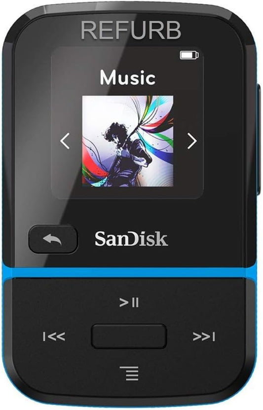 SanDisk Clip Sport Go 16GB MP3 Player Blue Renewed