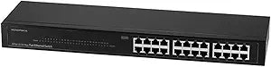 Monoprice 107856 24-Port Fast Ethernet Rackmount Switch — main product image