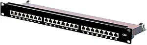 Monoprice 116098 Cat6 24-Port Patch Panel 1U