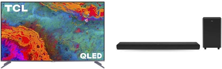 TCL 55S535 55-Inch 4K Roku QLED Smart TV & Soundbar