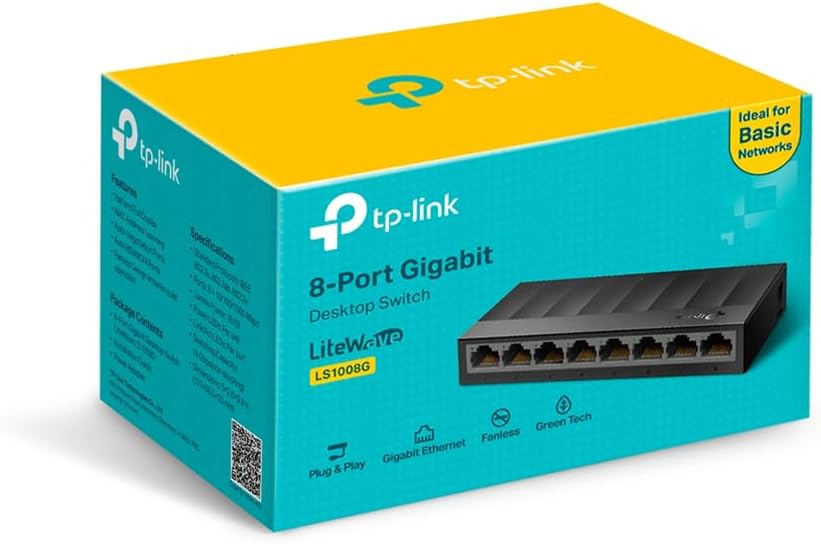TP-Link LS1008G 8-Port Gigabit Ethernet Switch