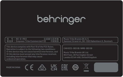 Behringer 000-EH902-00010 11 Rhythm Designer RD-8