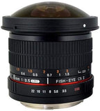 Rokinon HD8M-C 8mm f/3.5 Fisheye Lens for Canon