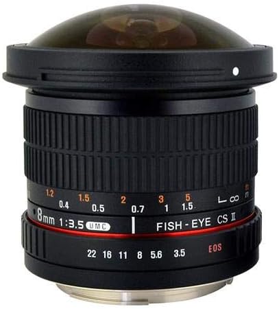 Rokinon HD8M-C 8mm f/3.5 Fisheye Lens for Canon