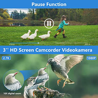 Birsem 2.7K Vlogging Camcorder with 48MP Photo Capture