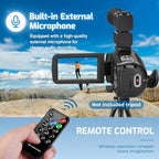 THPACIP 4K UHD Vlogging Camcorder with Stabilizer and Mic