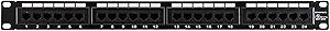 Monoprice 7255 24-Port Cat5e 2U Rackmount Patch Panel