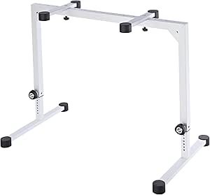 K&M 18810.015.76 Omega Table Style Keyboard Stand - White — main product image