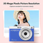 Camerina Compact 4K Digital Camera and Camcorder for Kids