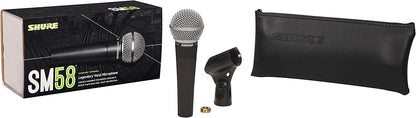 Shure SM58LC Vocal Microphone Dynamic Cardioid XLR