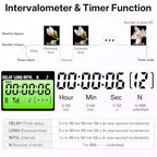 Hanpusen Rechargeable Wireless Timer Remote for Canon EOS