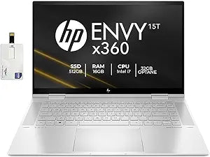 HP HP Envy 15T x360 i7 Touch Laptop Bundle
