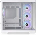 Thermaltake View 380 Snow ATX Case ARGB Fans